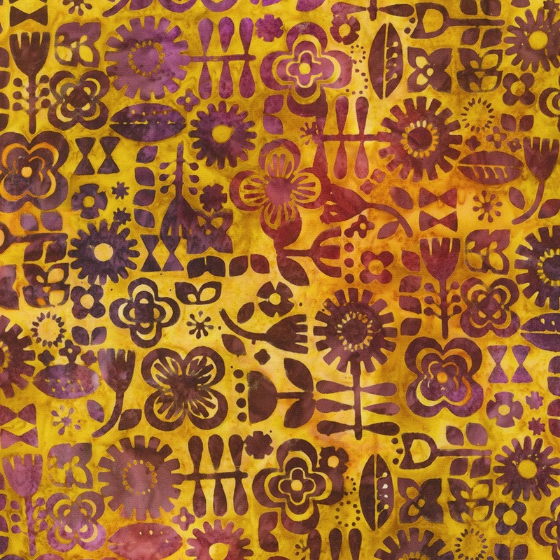 Retro Rainbow / Organized Flowers in Rust