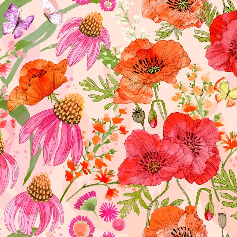 Superbloom / Wildflowers Ombre in Pastel