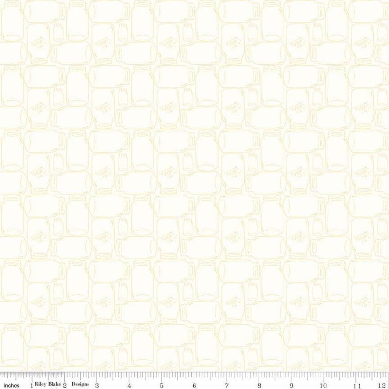 Bee Backgrounds –  Cannin Jar Yellow  C6385R-YELLO