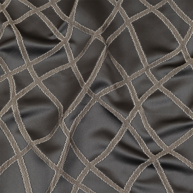 Drapery Jacquard – Ink Abstract Shapes – British Imported