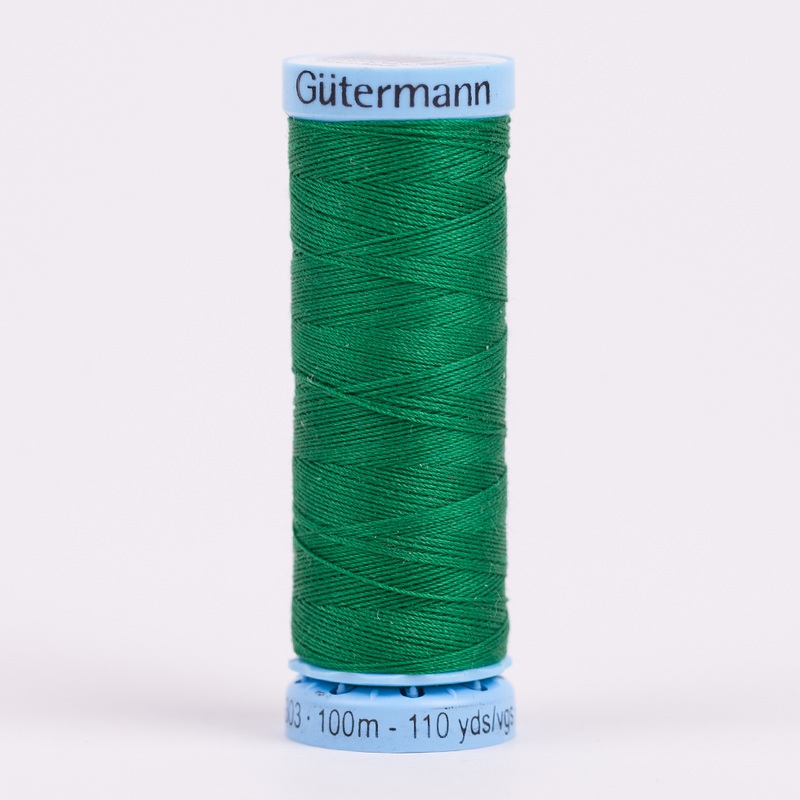 Gutermann Silk Thread 100m – 237 Kelly Green