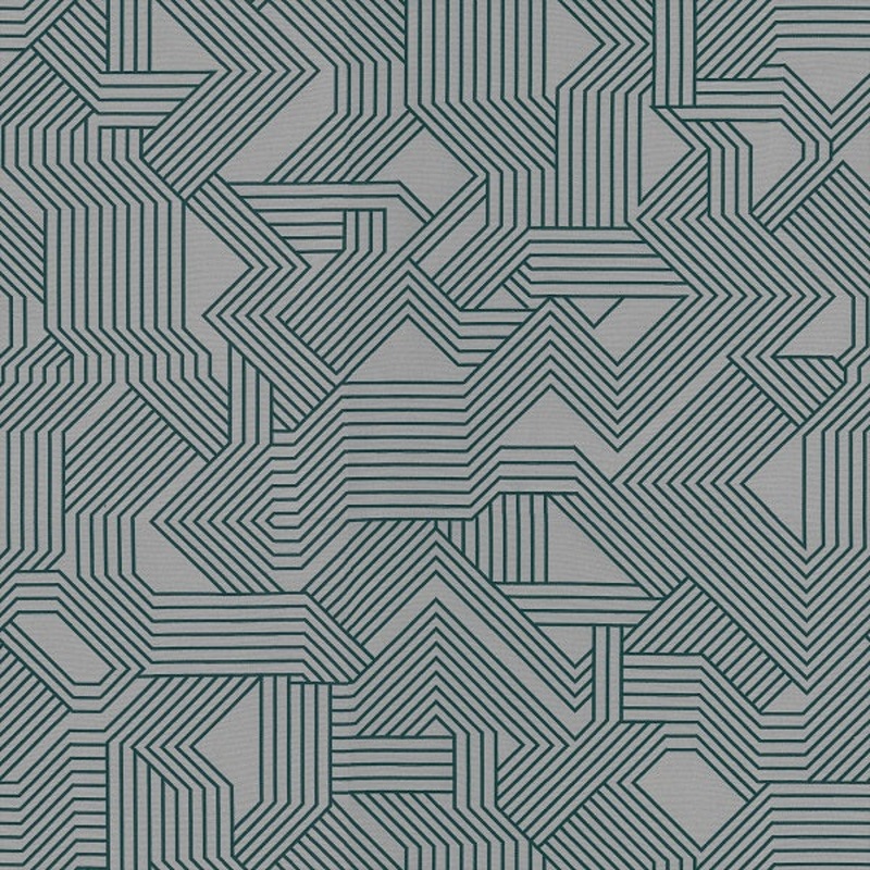 Remnant of Maze 48 Gray Geometric Upholstery Fabric Order Product 1