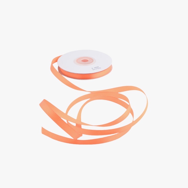 Satin Ribbon 8mm Orange #42 Per Met
