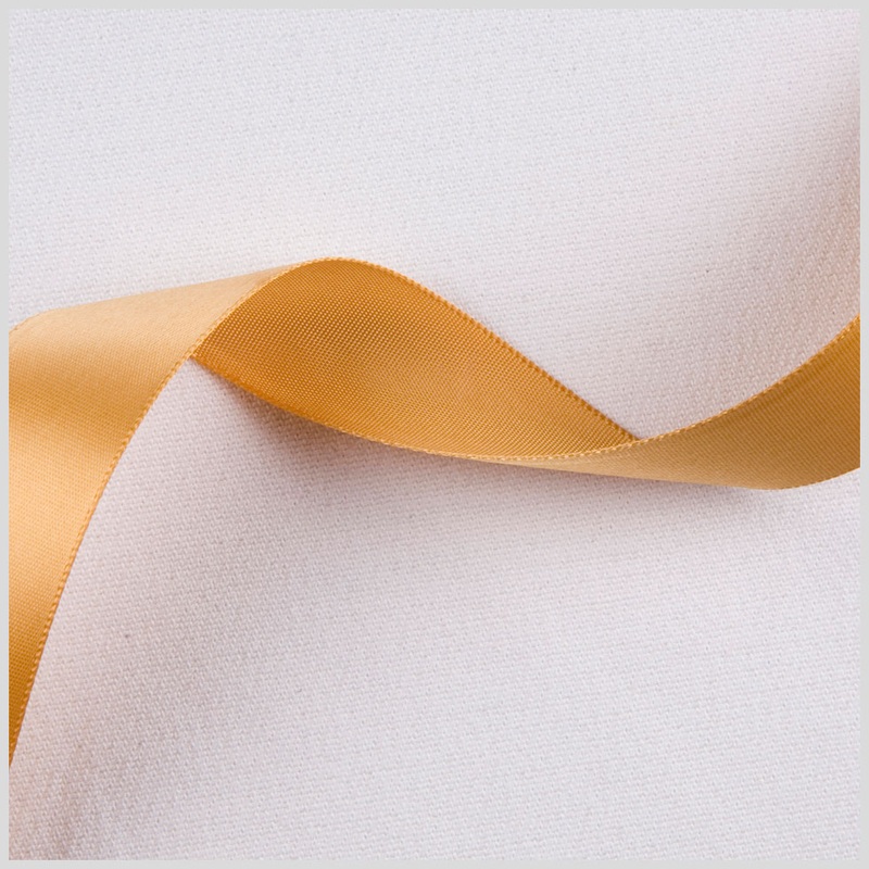 7/8″ Old Gold Single Face Satin Ribbon