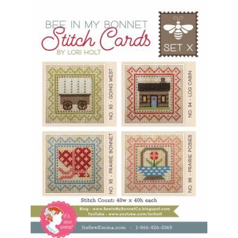 Bee In My Bonnet Stitch Cards Set X – # ISE-4086