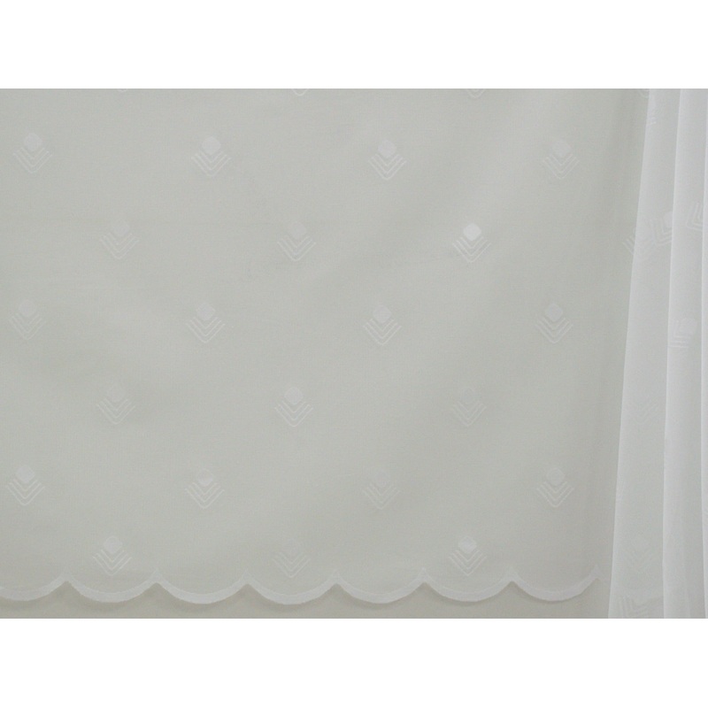 Jacquard Lace Curtain White LC119 180cm