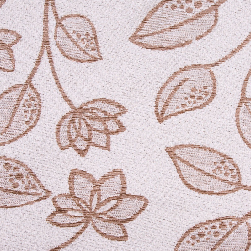 Khaki/Taupe Floral Chenille