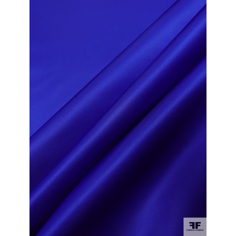 Made in Japan Solid Silk-Rayon Duchess Satin – Royal Cobalt Blue Fabric by the Yard