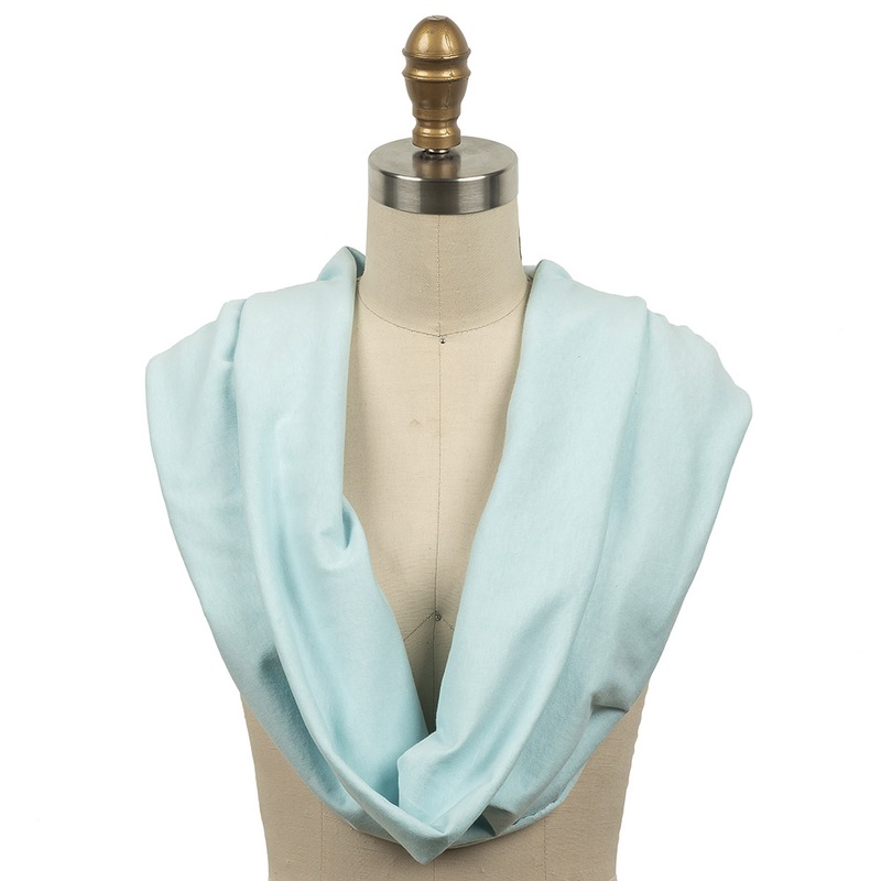 Pastel Blue Tubular Cotton Jersey