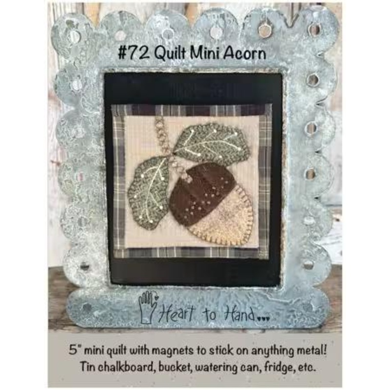 Quilt Mini Acorn  – 5″ x 5″ – Kathi Campbell