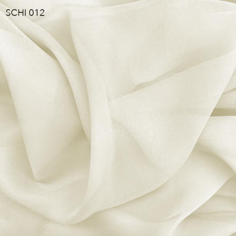 Silk Chiffon – Cream Fabric by the Yard