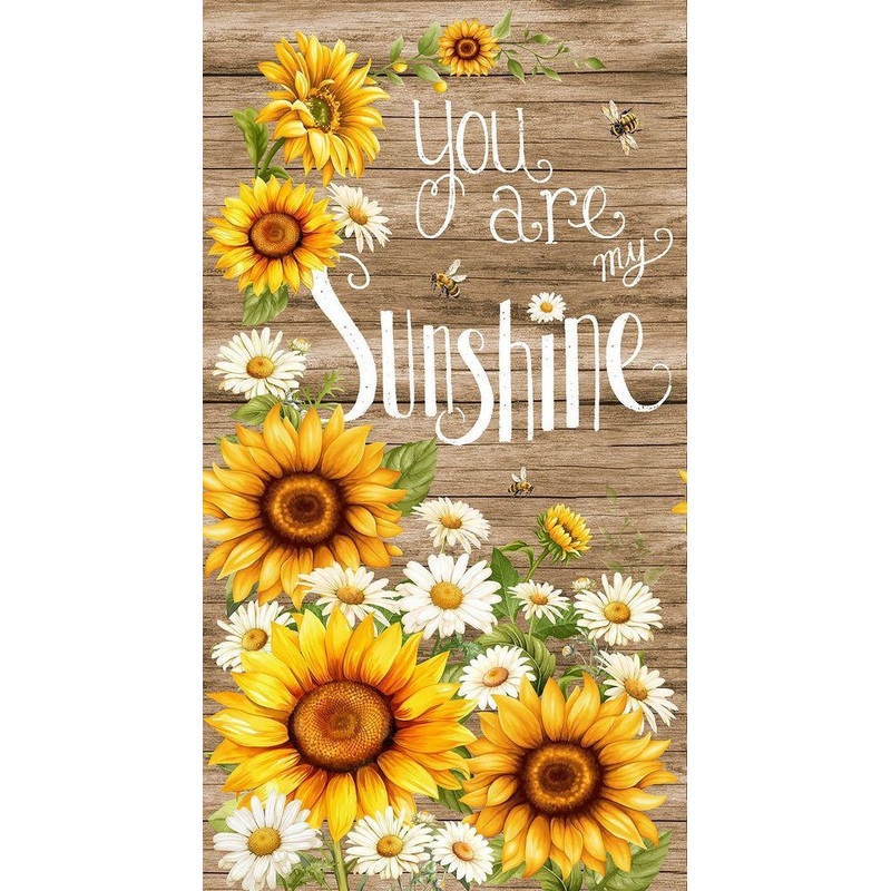 You Are My Sunshine 24″ Panel –  CD3880 – Brown