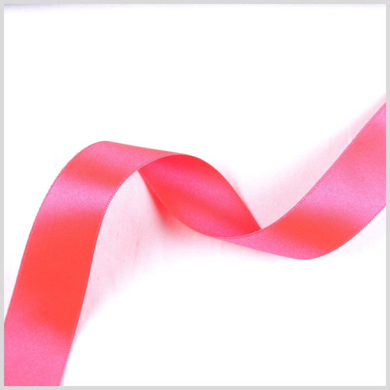 1.5″ Neon Fuchsia Double Face French Satin Ribbon