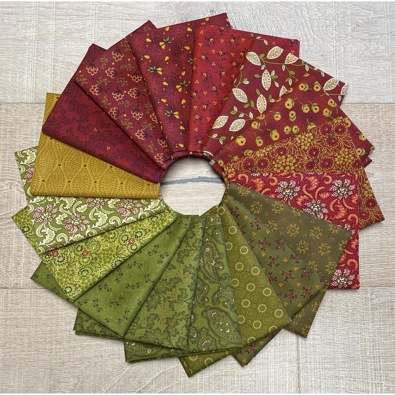 Baubles & Balsam – FQ Bundle – 17 Pieces – 19.5″ x 21″ Each