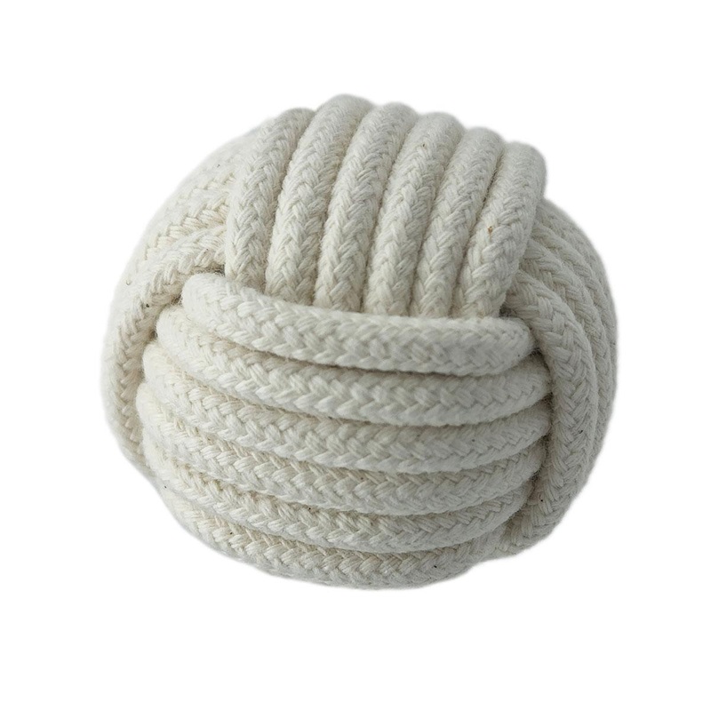 Braided Cotton Cord 3/16″ – 3/16″ (5mm) NATURAL –  50 FEET of