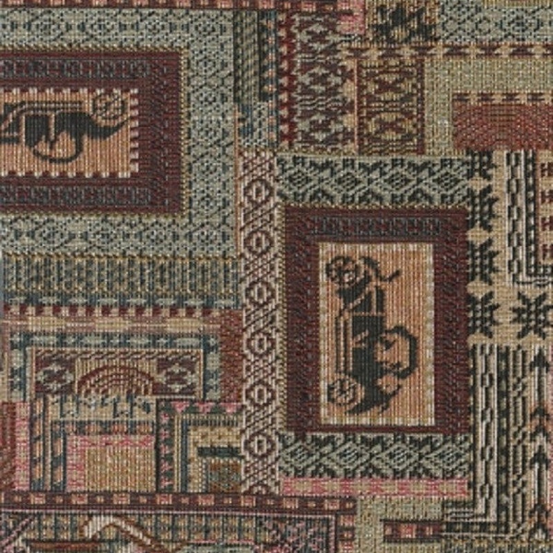 Buckmoon Country Old Country Themed Blue Upholstery Fabric Order Product
