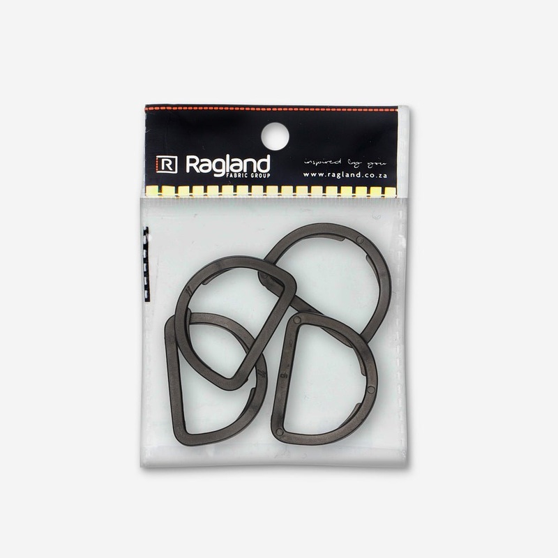 D-Ring 38mm Plastic Pack of 4
