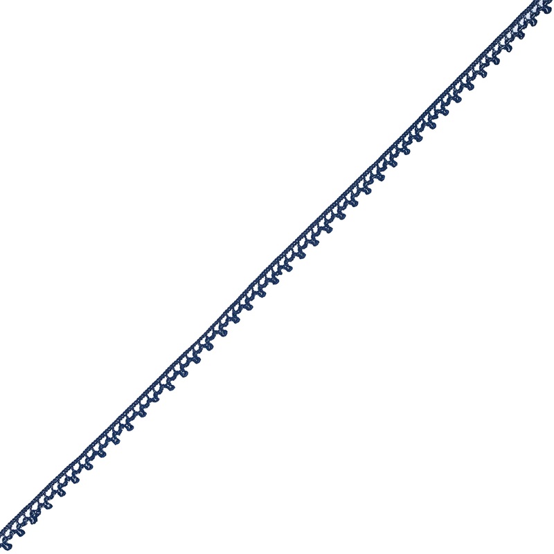 European Navy Dainty Crochet Trim – 5/16″