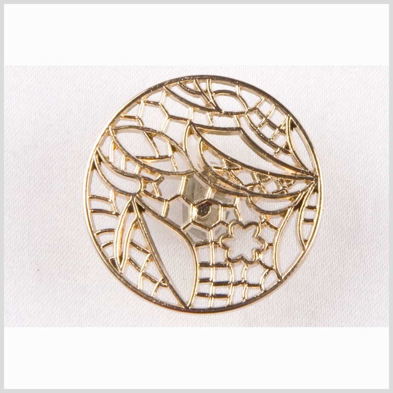 Light Gold Metal Coat Button – 40L/25.5mm