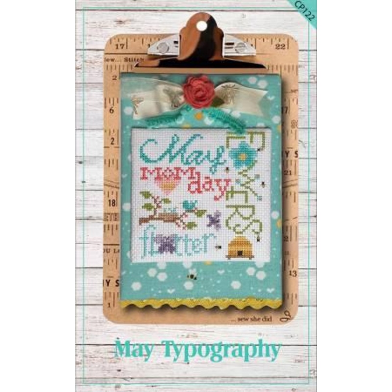 May Typography Cross Stitch – Pine Mountain – PMDCP122