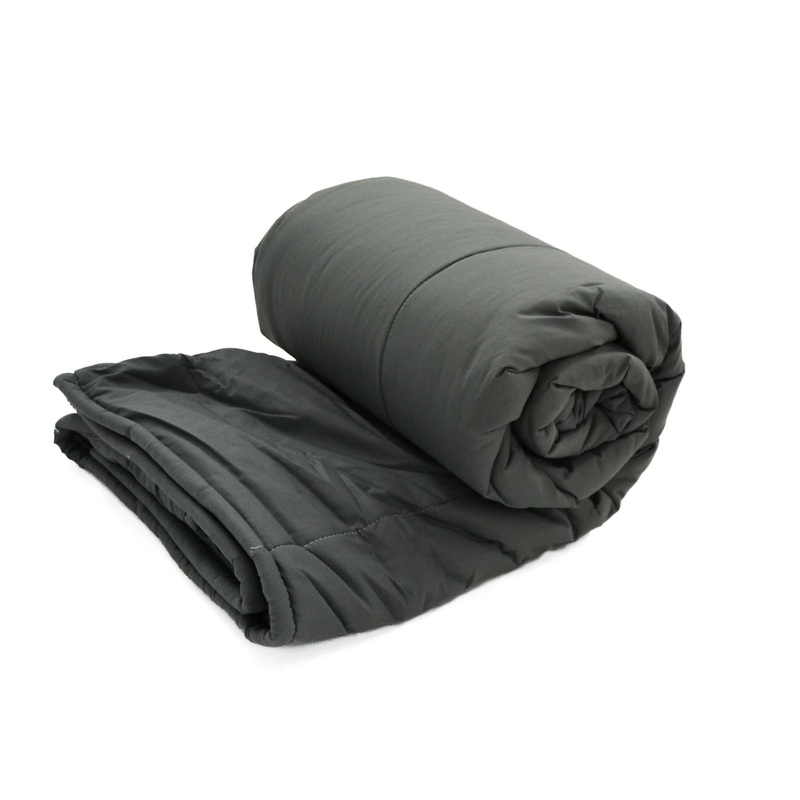 Poly Cotton Comforter Charcoal Double