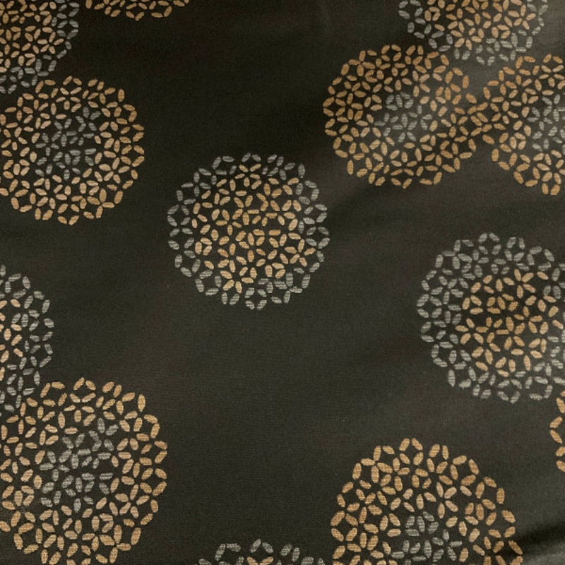 Remnant of Arc-Com Brayer Flower Coal Upholstery Fabric Order Product 1