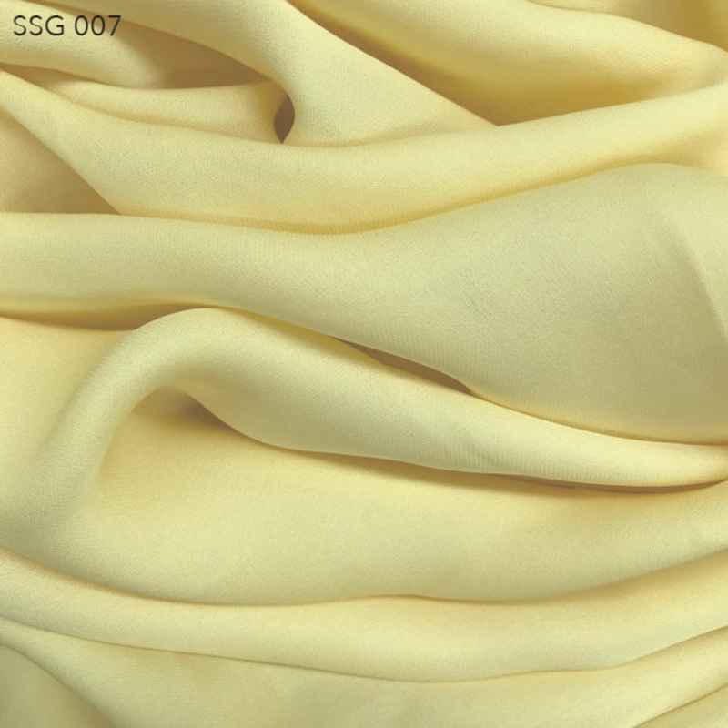Silk Georgette – Icy Lemonade Fabric by the Yard