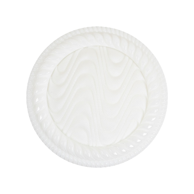 White Waves Rope Rim Shank Back Plastic Button – 44L/28mm