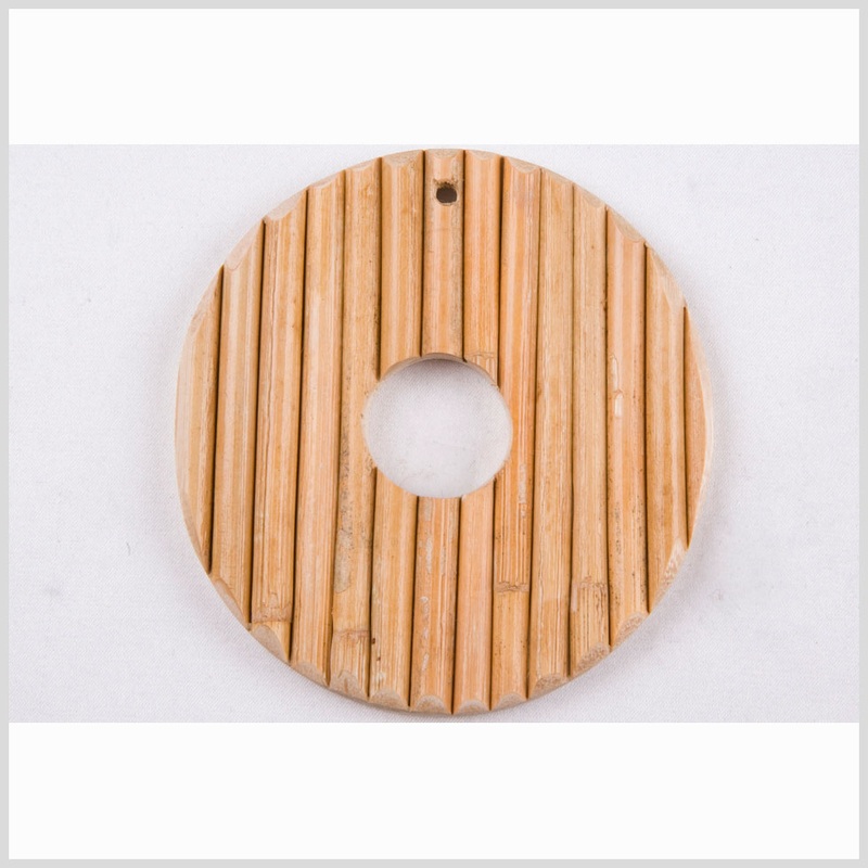 79mm x 80mm Natural Wood Pendant