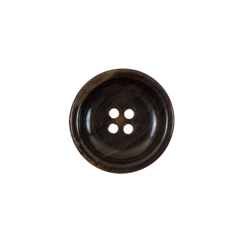 Brown Concaving Plastic Button – 28L/18mm