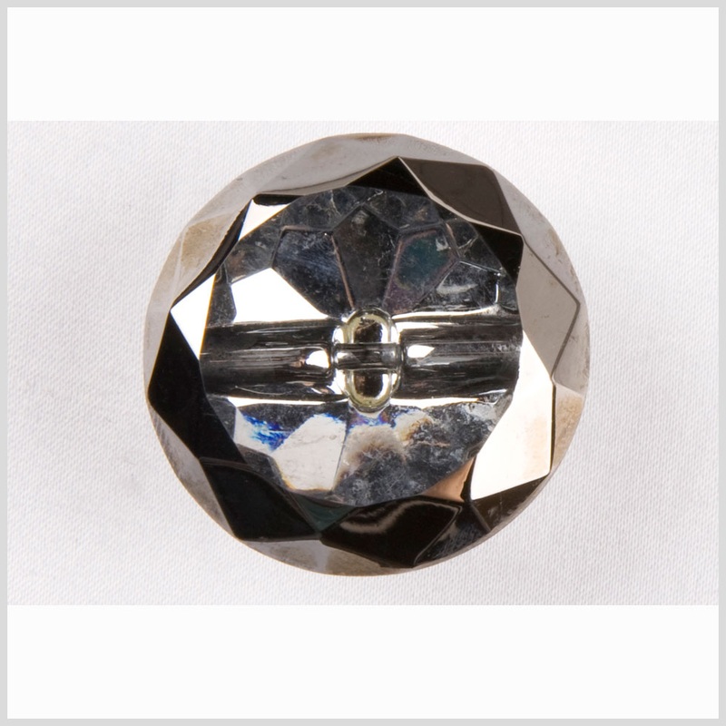 Crystal/Platinum Glass Button – 32L/20mm