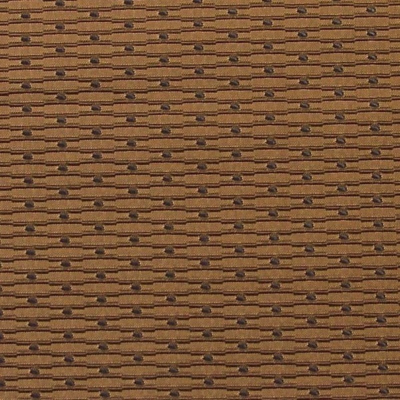 Maharam Akimbo Walnut Pencil Stipe Dot Brown Upholstery Fabric Order Product
