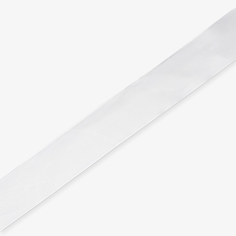 Satin Ribbon 38mm – White #001 Per Meter