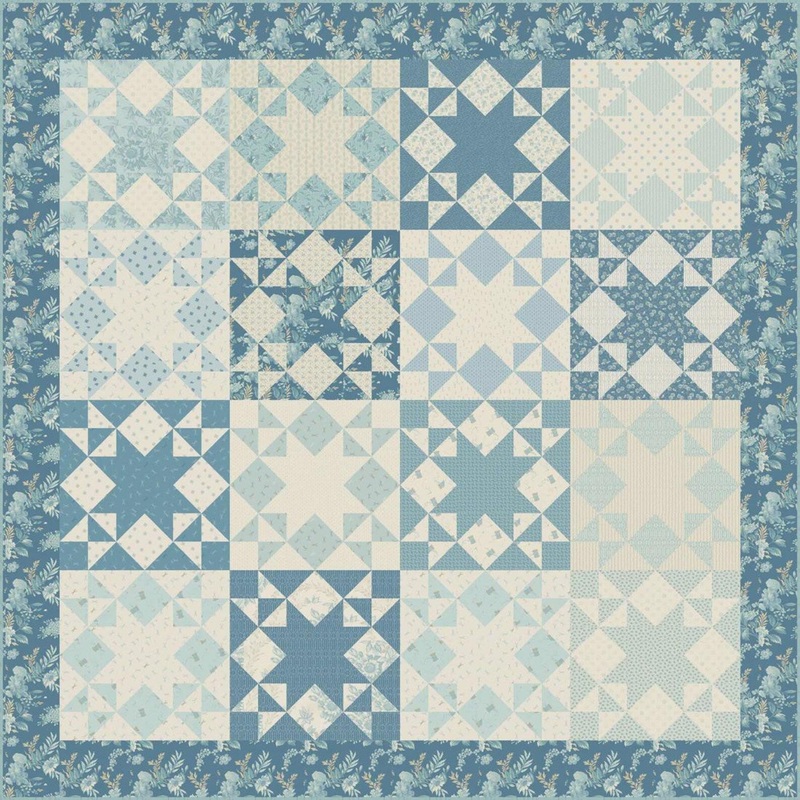 Sewing Bird – Agave Quilt Kit – 70.5″ x 70.5″ –  Includes Pattern & Binding
