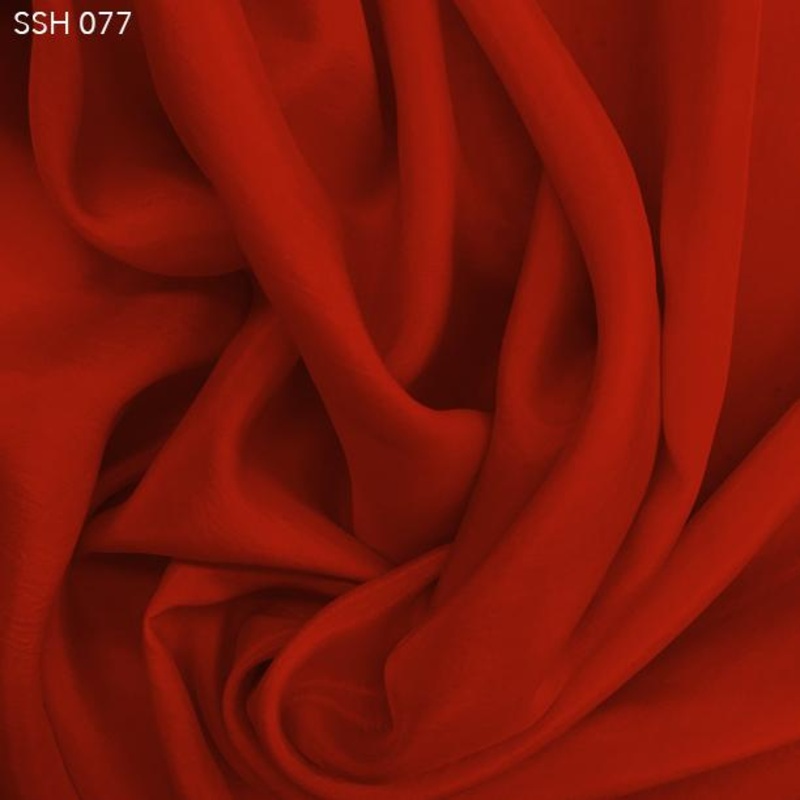 Silk Habotai (China Silk) – Lipstick Red Fabric by the Yard