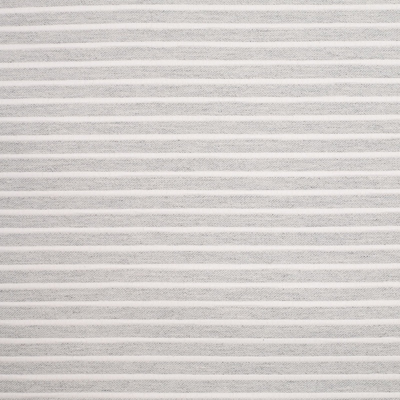 Spanish Light Gray Striped Polyester Blended Woven