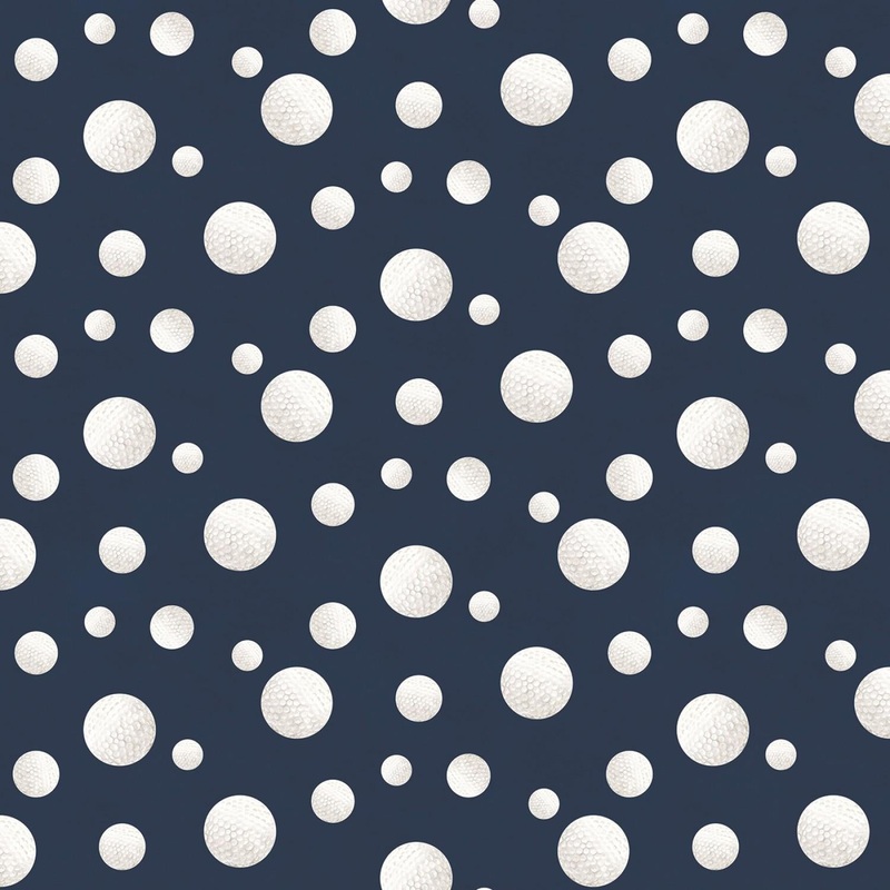 CLEARANCE – REMNANT 0.75M – Golf Days – Balls NavyC13001R-NAVY