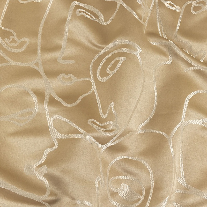 Drapery Jacquard – Champagne Face to Face – British Imported