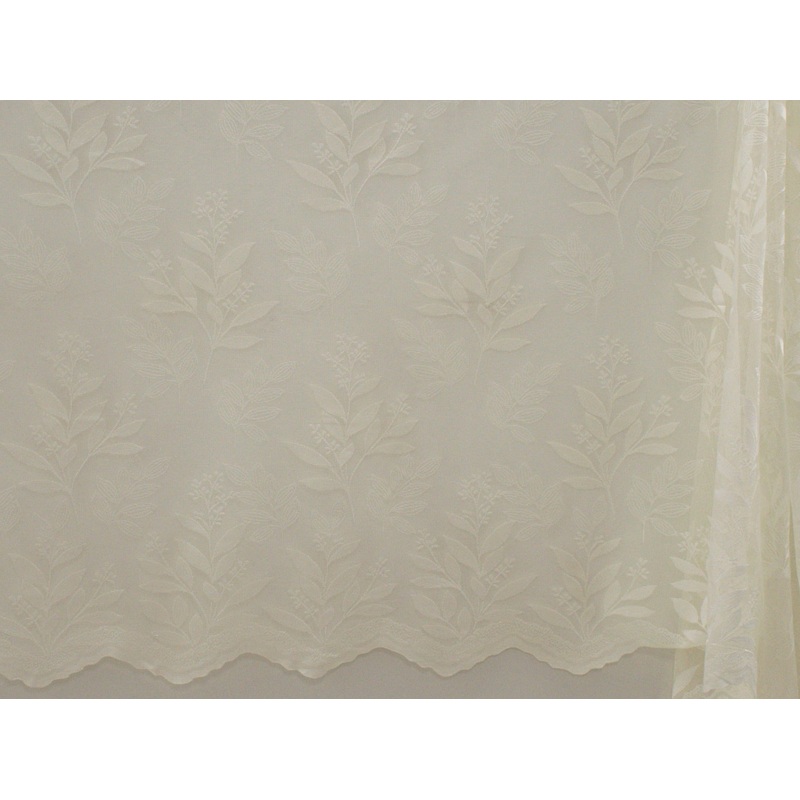 Jacquard Lace Curtain Cream LC132 180cm