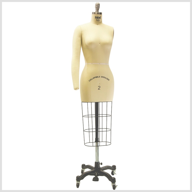 Mood Brand Half Body Dress Form Size 2-12 (Includes Two Arms)