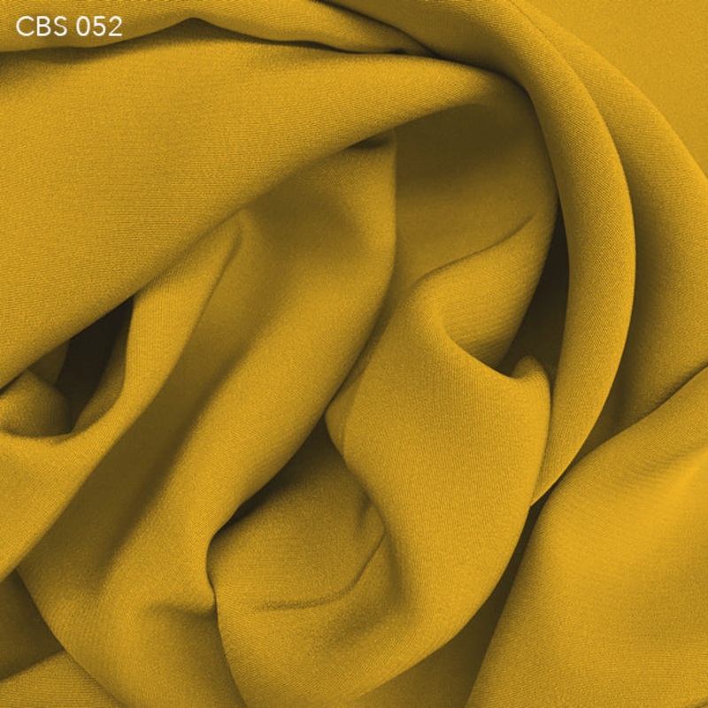 Silk Crepe Back Satin – Mustard Gold Fabric by the Yard