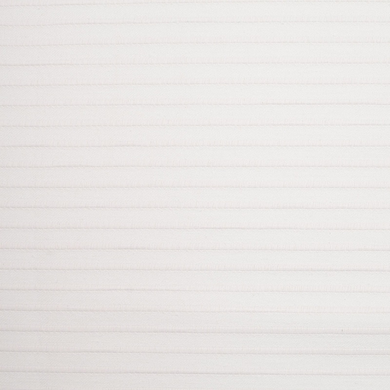 Spanish White Striped Polyester Blended Woven