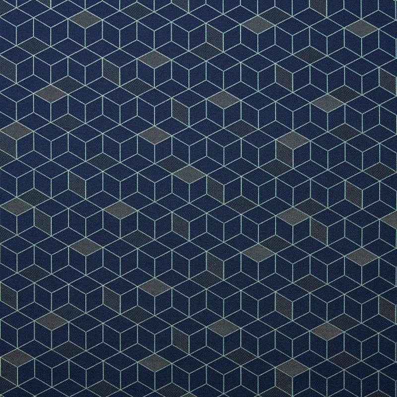 Wolf-Gordon Basis Bright Navy 3D Blue Upholstery Fabric Order Product