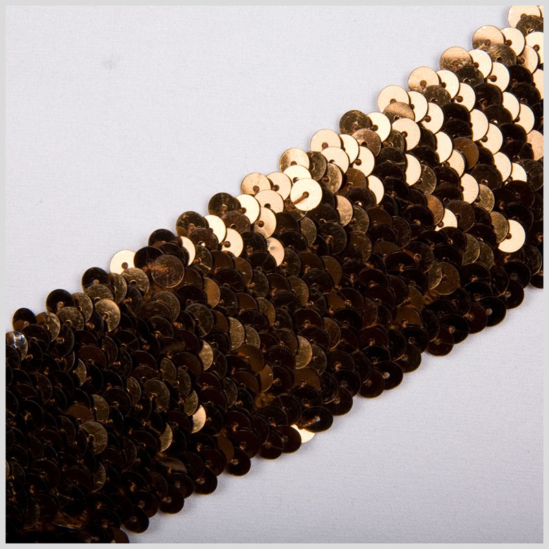 1.75″ Brown Stretch Sequin