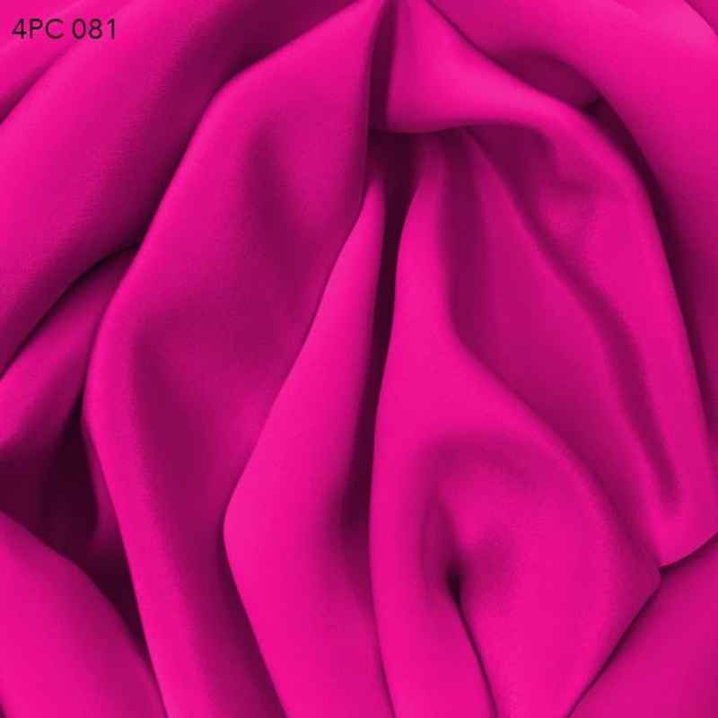4 Ply Silk Crepe – Magenta Fabric by the Yard