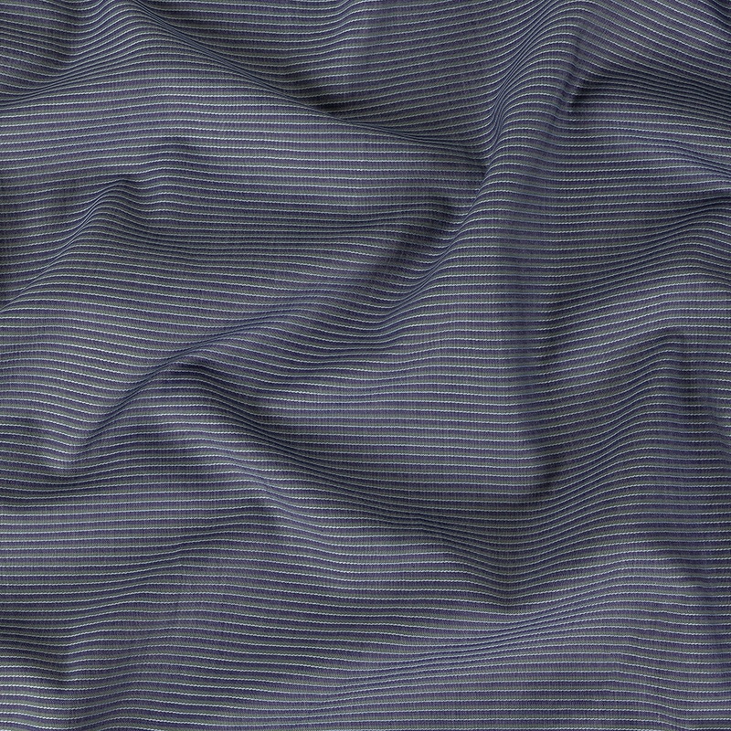 Heron, Green, and Gray Striped Dobby Cotton Shirting