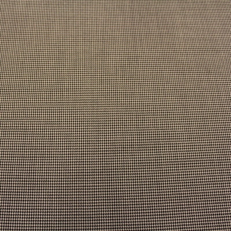 Houndstooth Wool Suiting – Black/Grey Fabric by the Yard