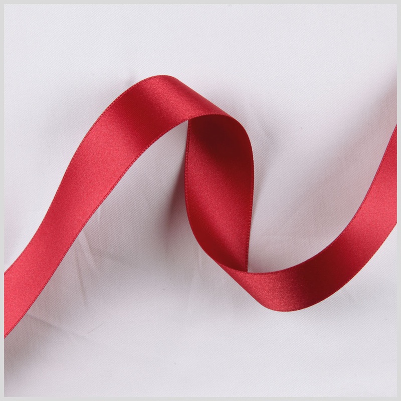 1.5″ Garnet Double Face French Satin Ribbon