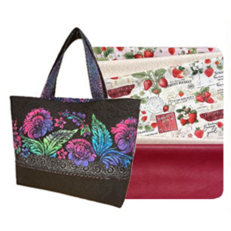 Berry Sweet – Easy Carryall Tote Kit – Includes Pattern, Fabric, Vinyl & Zipper