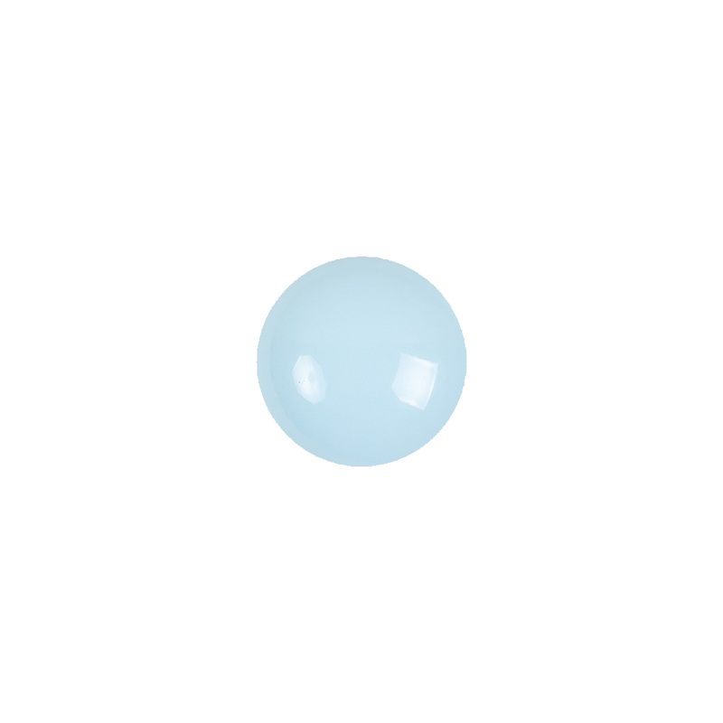 European Baby Blue Self Back Glass Button – 18L/11.5mm